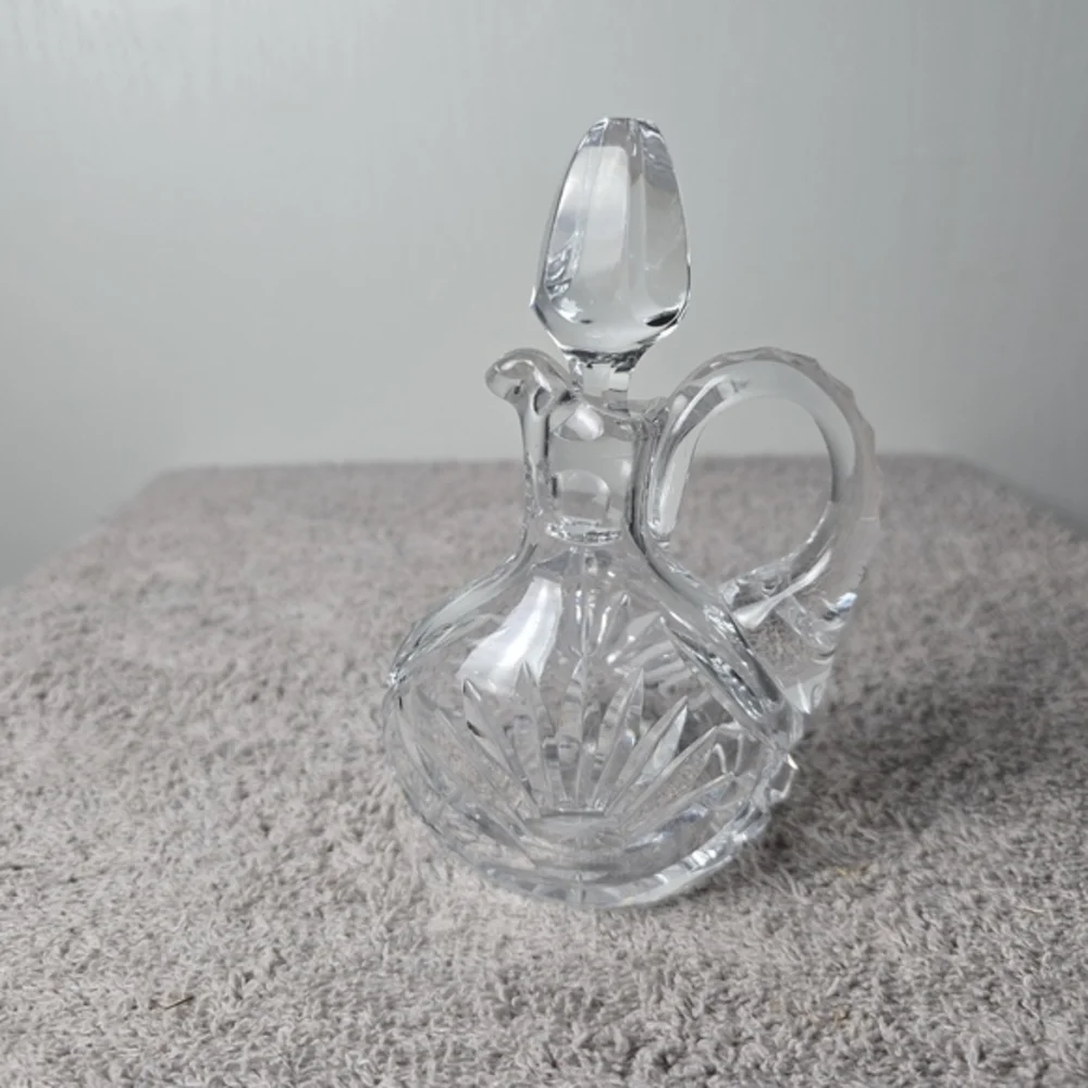 Vintage Cut Crystal Cruet With Stopper